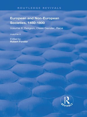 cover image of European and Non-European Societies, 1450-1800